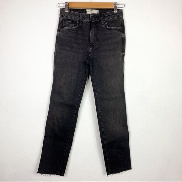 -Free People Skinny Jeans Raw Hem 24 - Picture 1 of 8